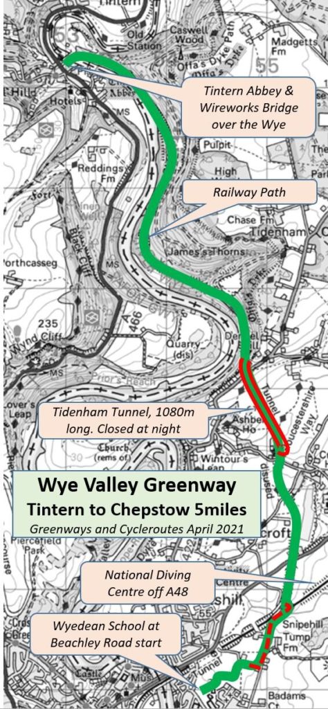 Wye Valley Greenway Map – Wye Valley AONB